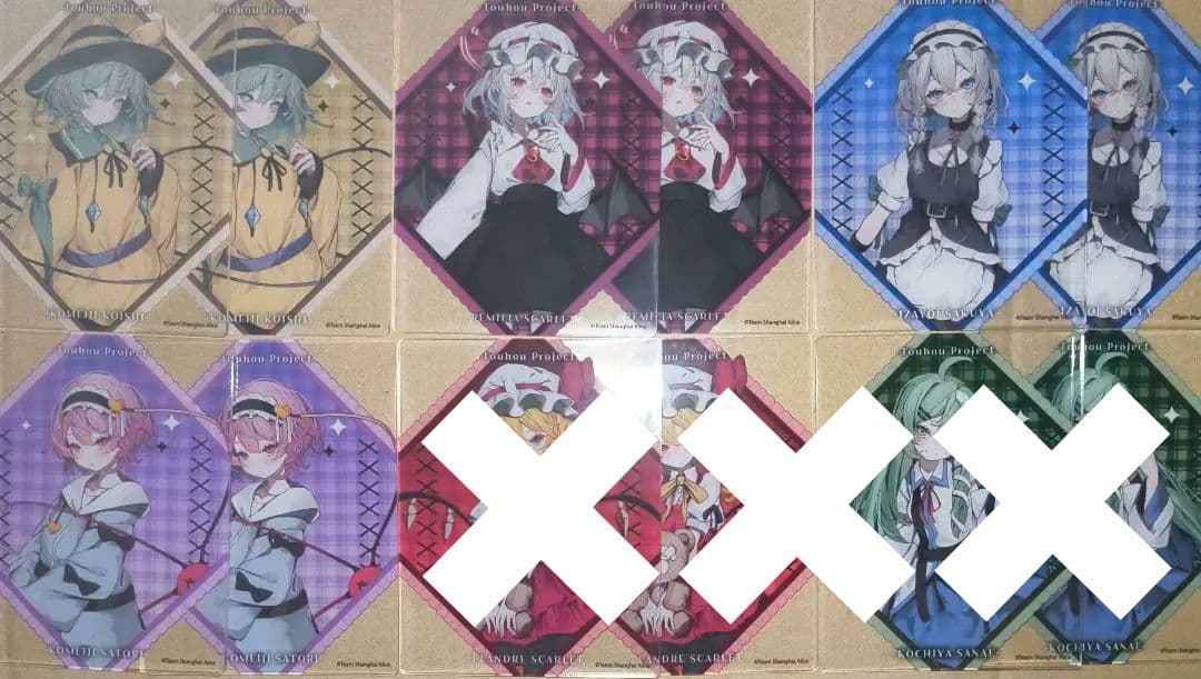 BOOK・OFF 東方Project トレーディングアクリルカード