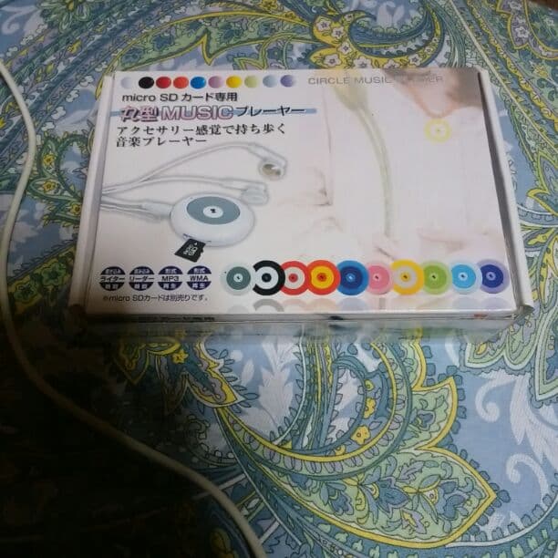 音楽プレーヤーSDと、イヤホン付き