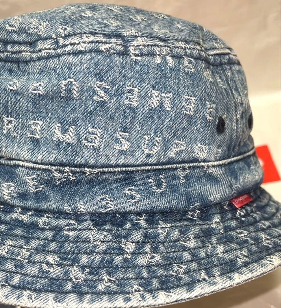 帽子 Supreme Jacquard Logos Denim Crusher Hat