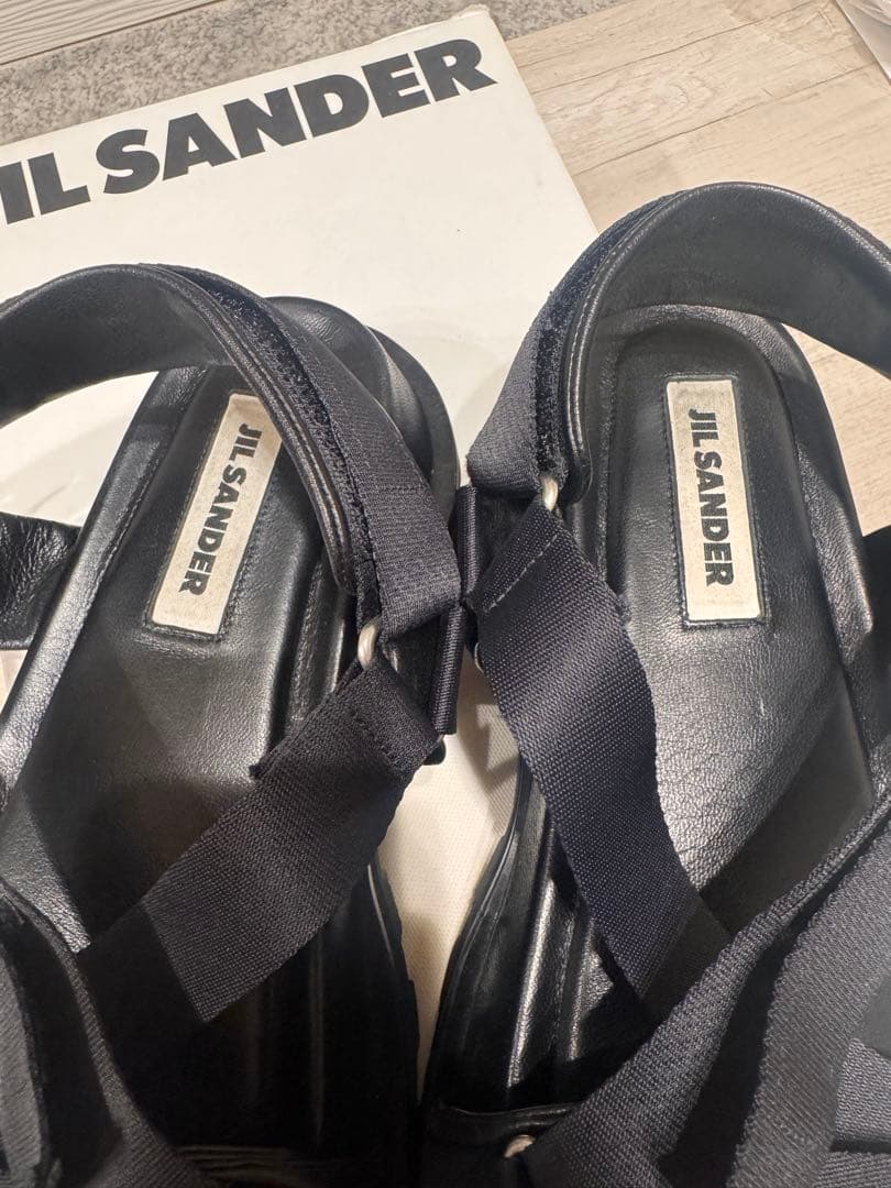 JIL SANDER プラットフォームレザーサンダル