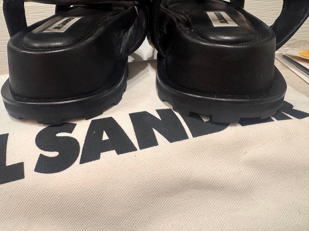 JIL SANDER プラットフォームレザーサンダル