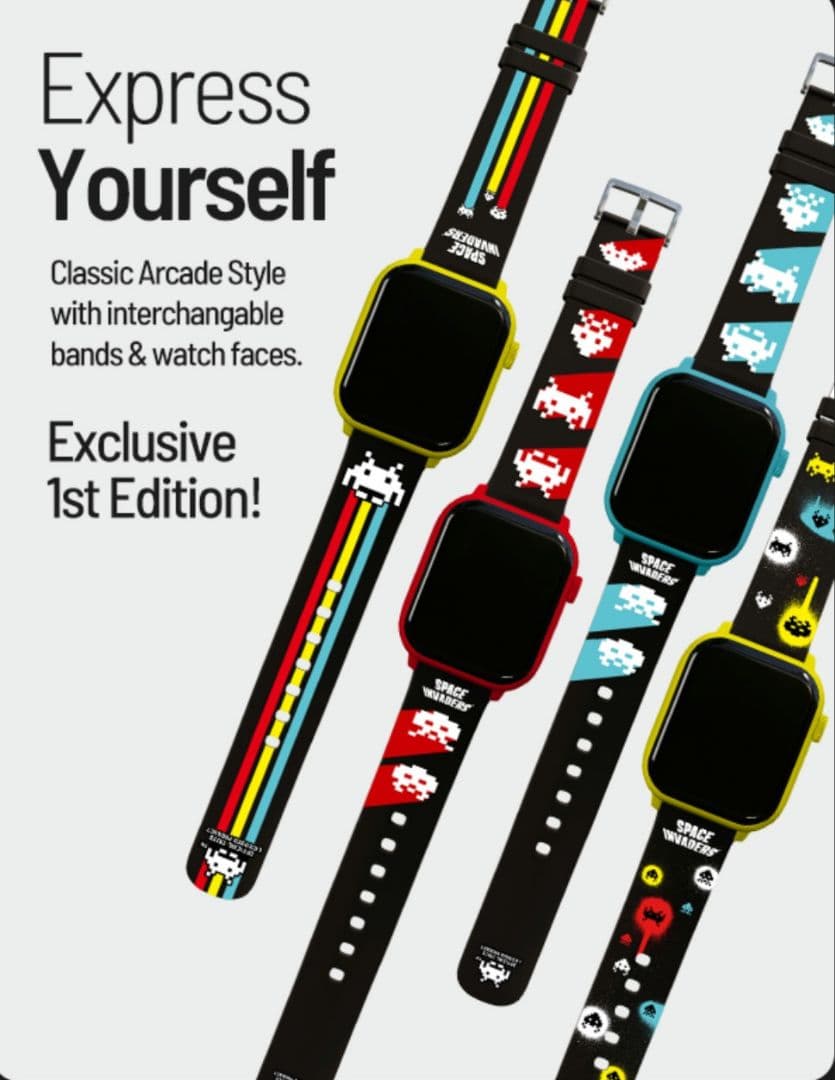 ポ*ガ様 Space Invaders　インベーダー　スマートウォッチ　時計　カ