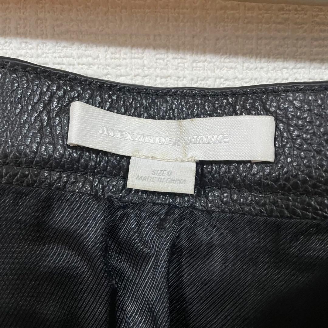 スカート Alexander Wang Zip Leather Skirt Archive
