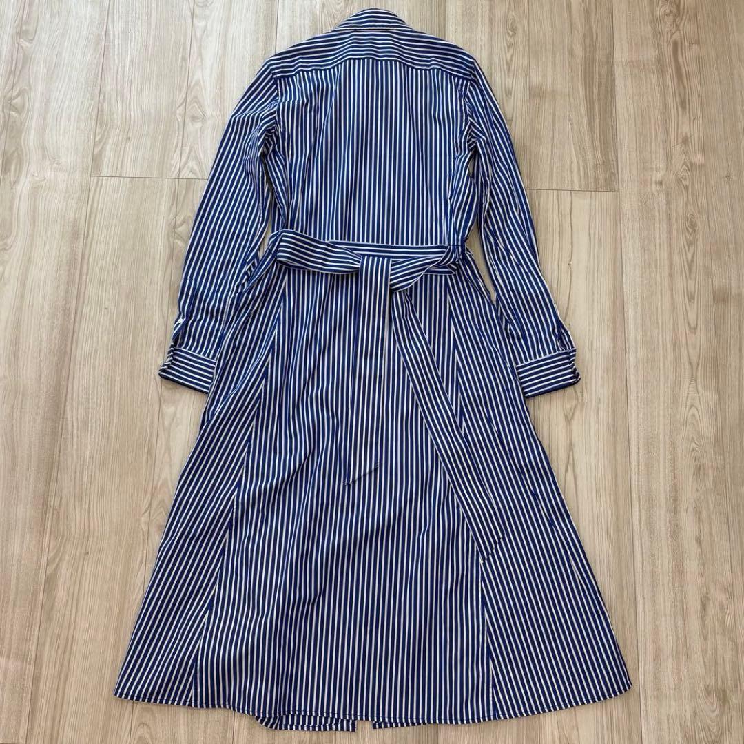 【極美品】ポロラルフローレン 24SS シャツワンピース ロング丈 ベルト付 0