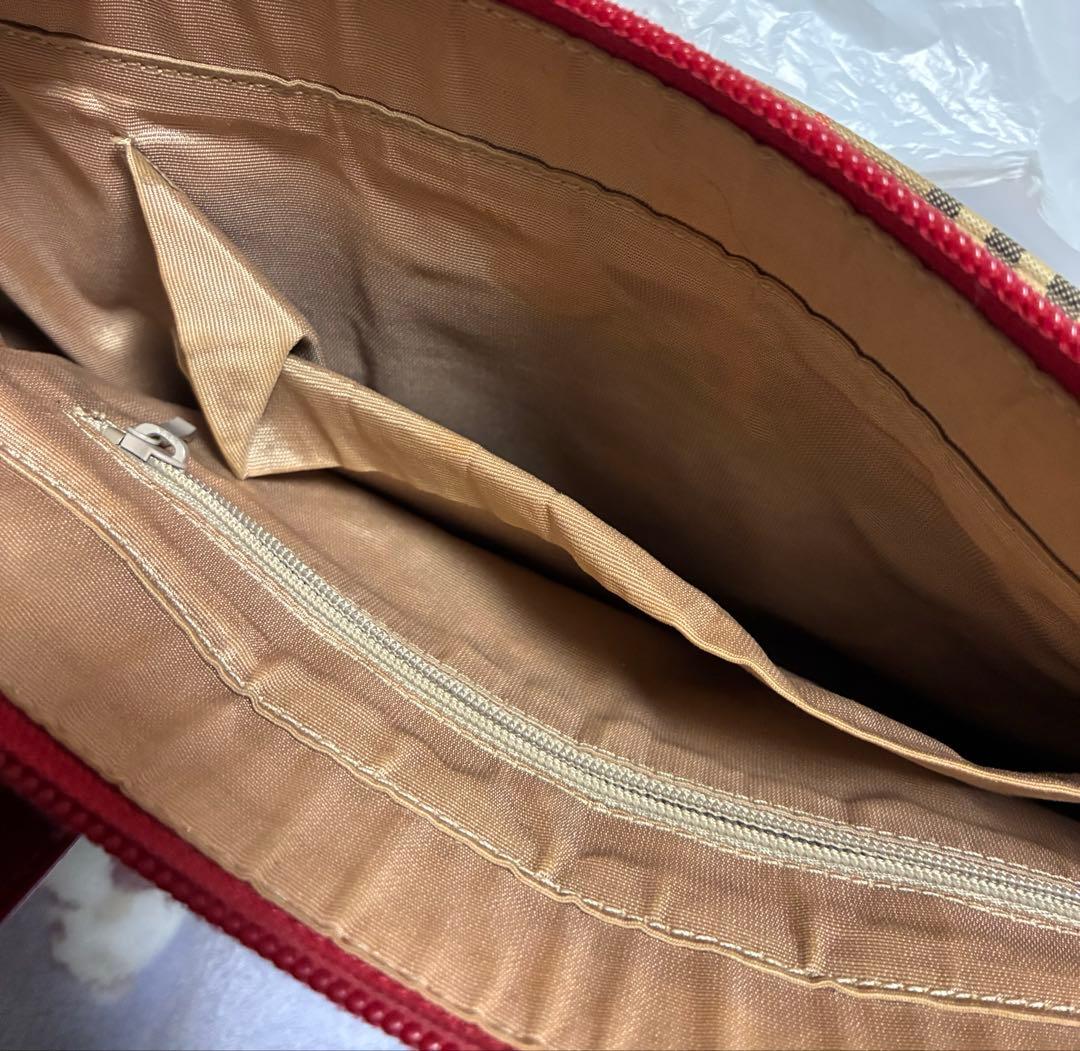バーバリー　ノバチェック　ハンドバッグ(汚れあり中古)