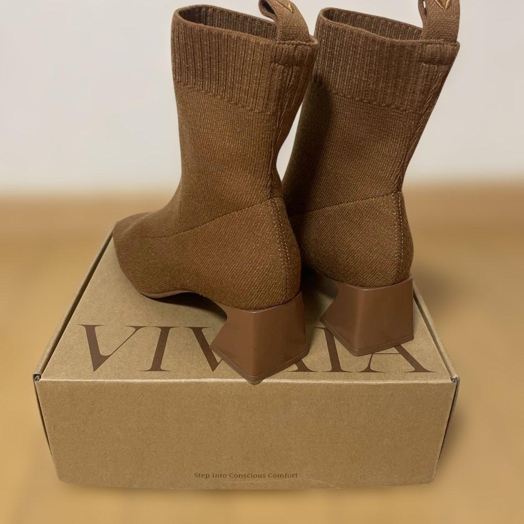 【み。】VIVAIA スクエアトゥ撥水加工ショートブーツ