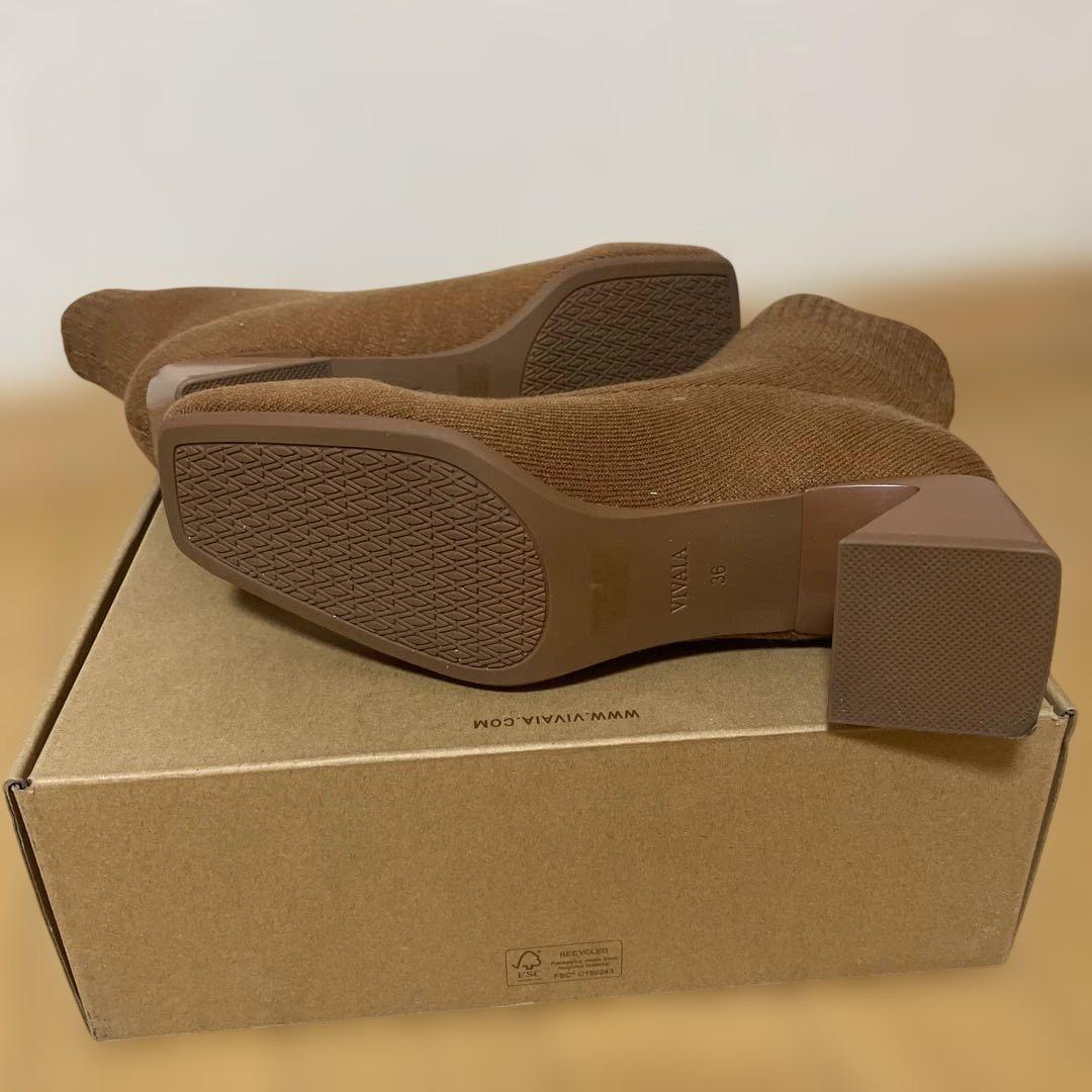 【み。】VIVAIA スクエアトゥ撥水加工ショートブーツ