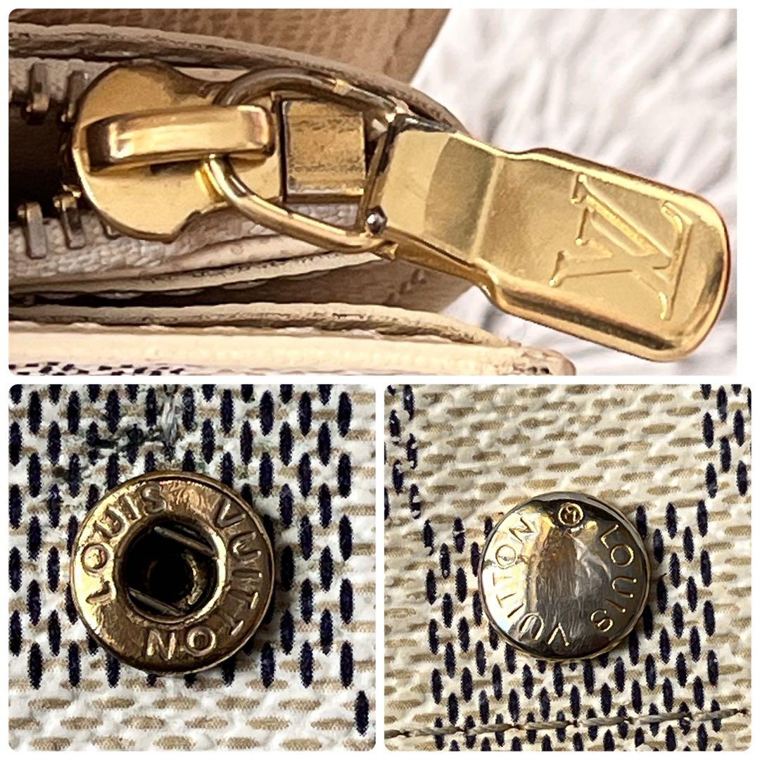 美品✨ルイヴィトン　ダミエアズール　ポルトフォイユサラ　ホワイト