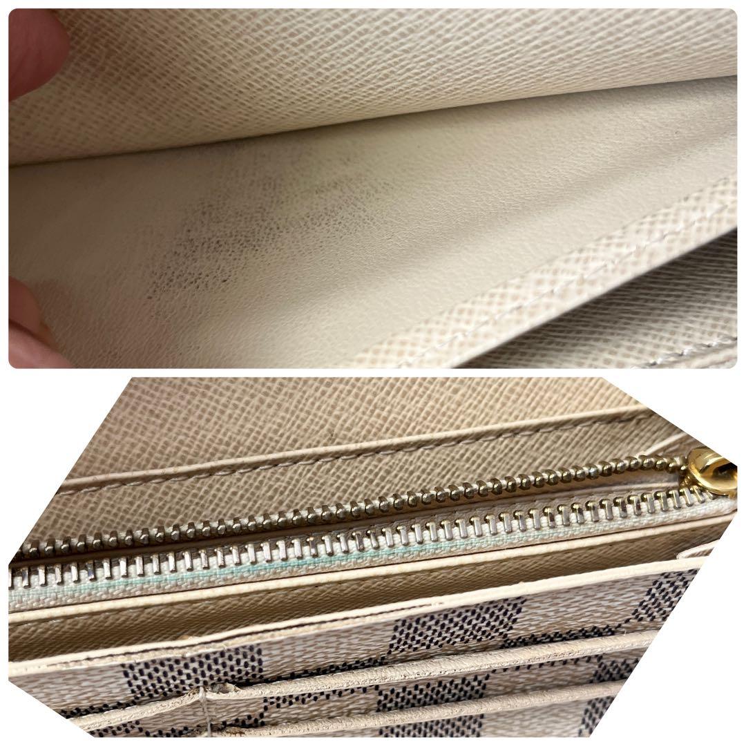 美品✨ルイヴィトン　ダミエアズール　ポルトフォイユサラ　ホワイト