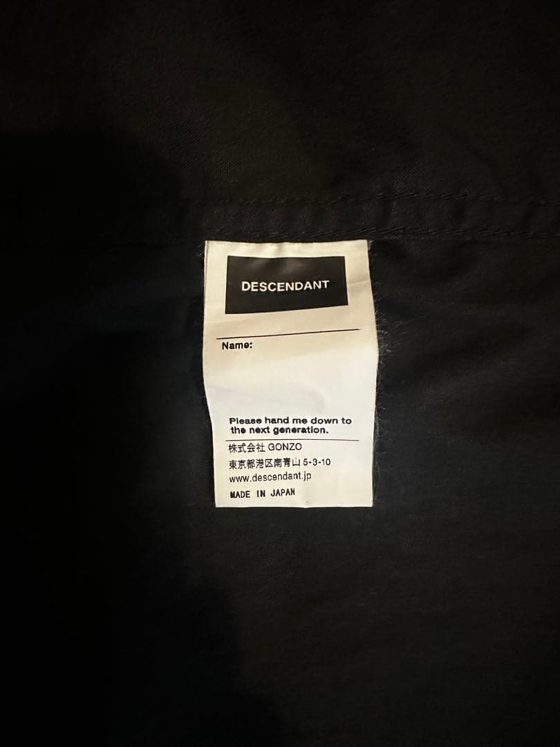 DESCENDANT D-65 OXFORD COAT【人気】【美品】サイズ3