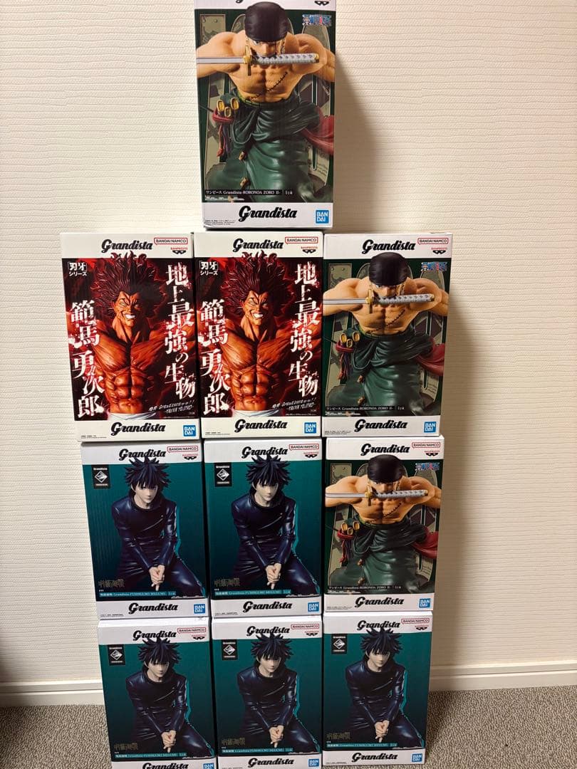 最新フィギュア 呪術廻戦 ドラゴンボール ワンピース ゾロ 刃牙　10点セット
