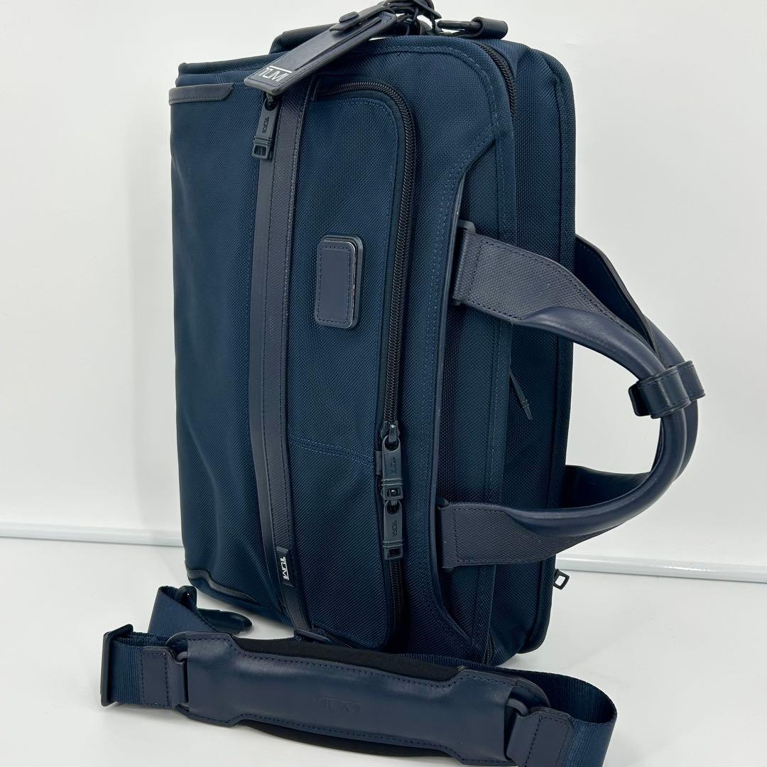 極美品✨トゥミ シップス アルファ3 3way ビジネスバッグ リュック 紺色