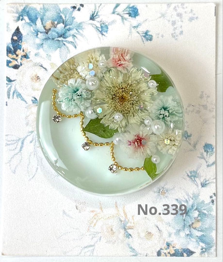 メル30077様　レジンヘアゴム ポニーフック　ドライフラワー