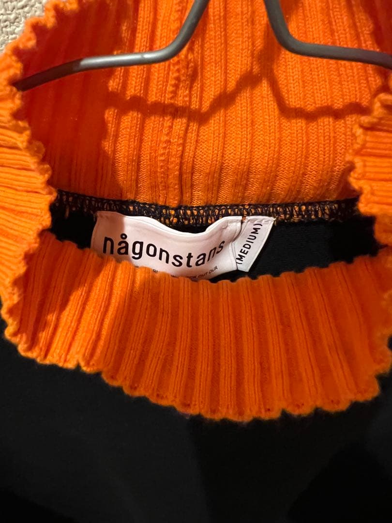 ナゴンスタンス layered-neck pullover スウェット セーター