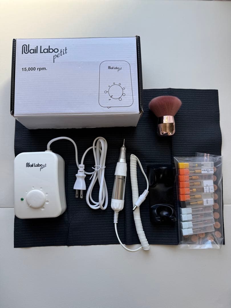 nail labo petit ネイルマシン 電動 ビット・ダストブラシ付き