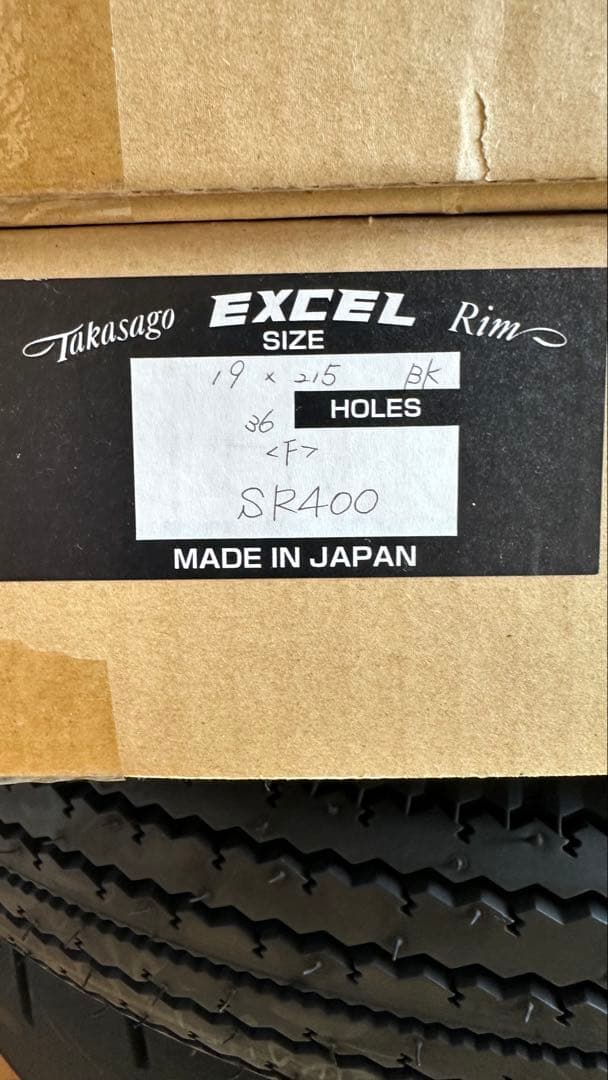 EXCELリムF19インチ&EXCELリムR18インチ&シンコーRタイヤ