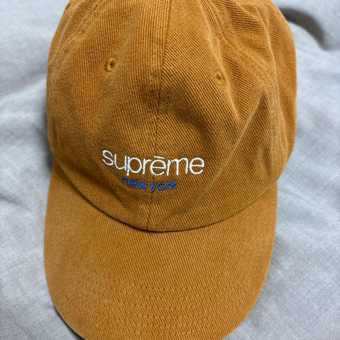 supreme シュプリーム　new york　クラシックロゴキャップ　ブラウン