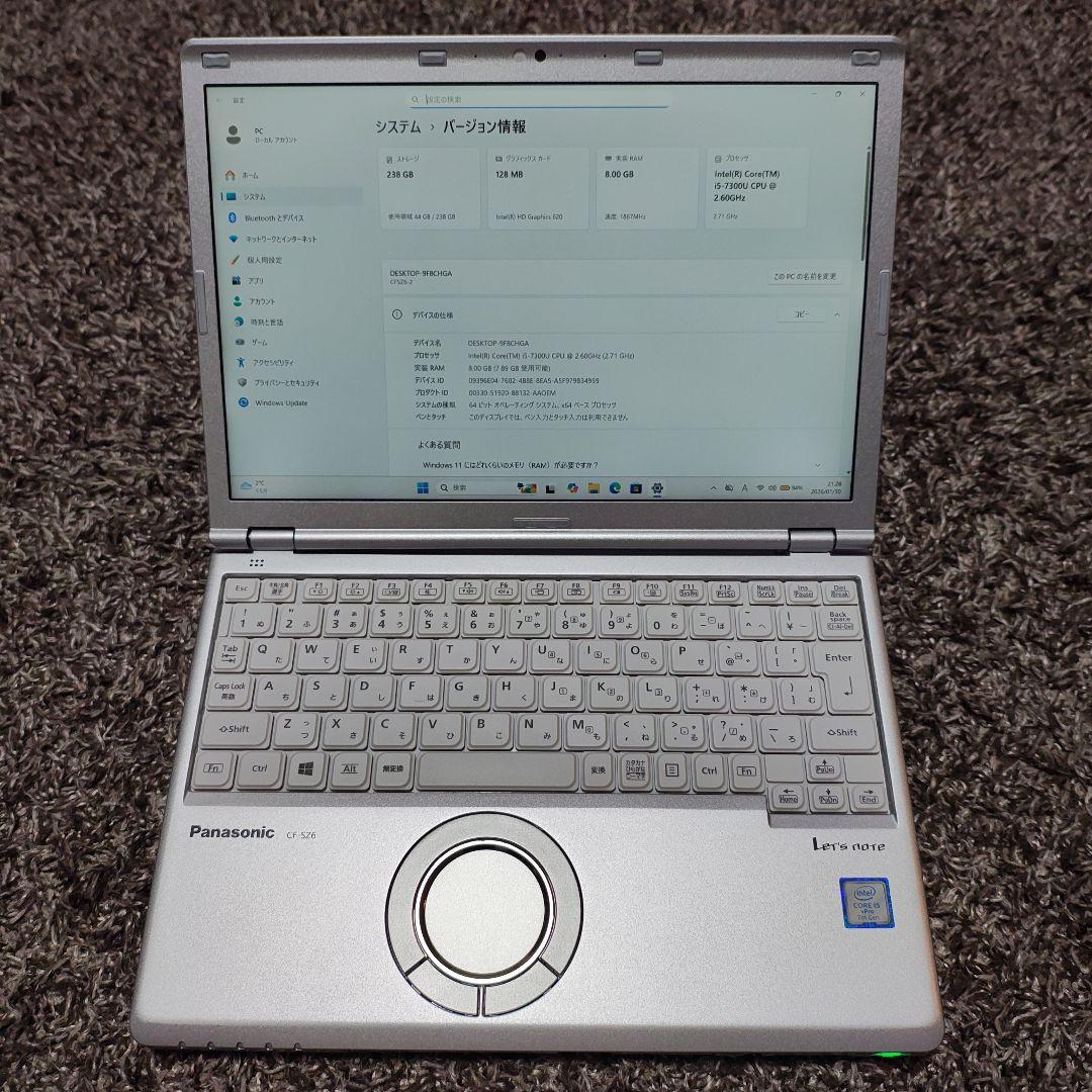 Panasonic Let's note CF-SZ6 ノートPC