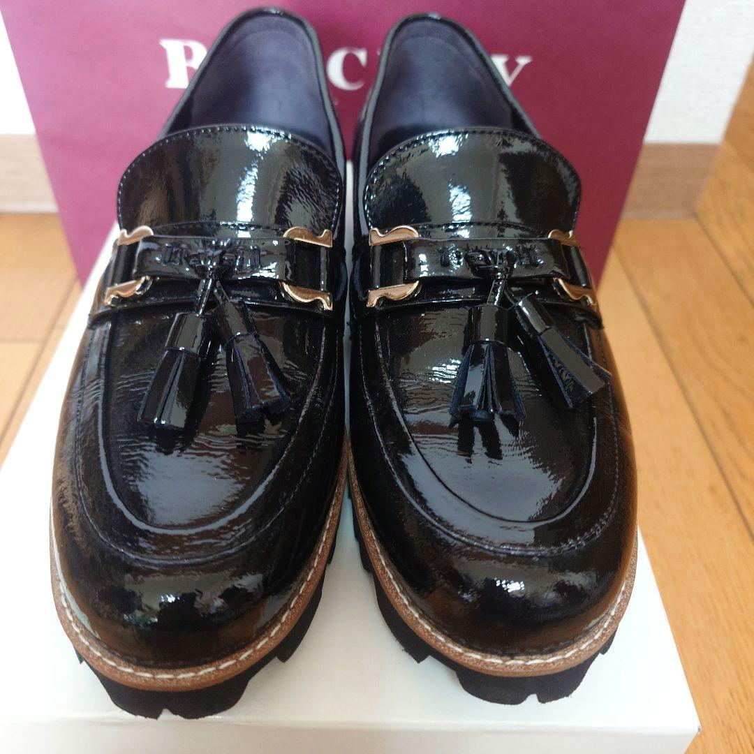 ★美品★バークレー　タッセル　ローファー　黒　23cm