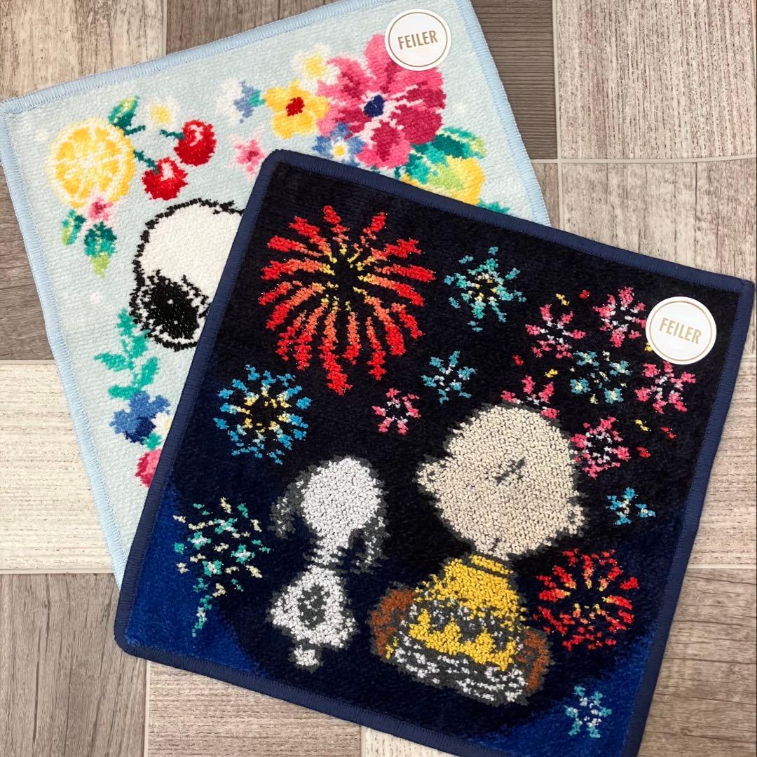 FEILER スヌーピー ハンカチ 2枚セット