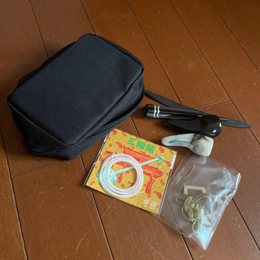 【美品】三線 蛇本革 ケース付き