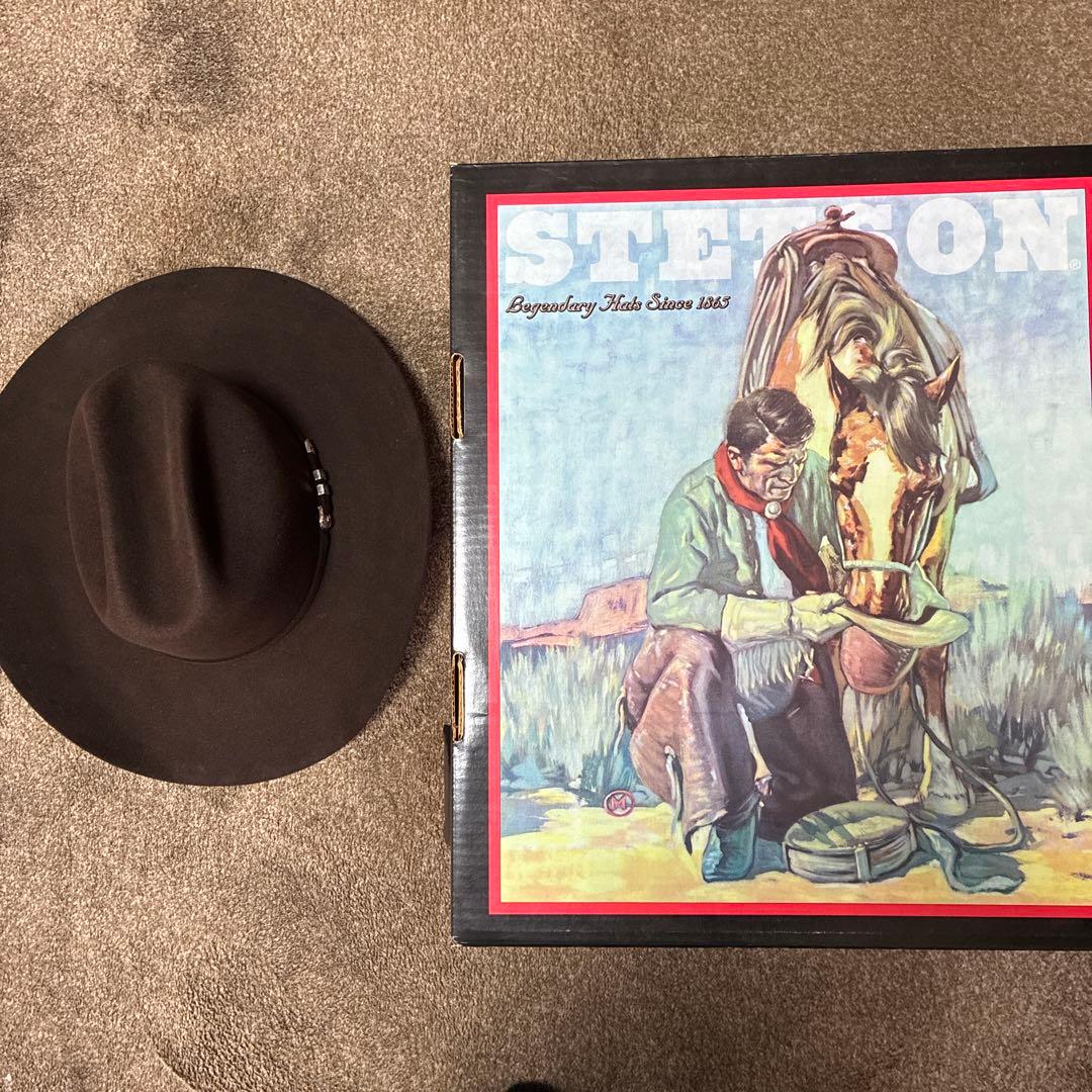 【新品未使用】STETSON BAR NONE BEAVER 7-5/8 箱