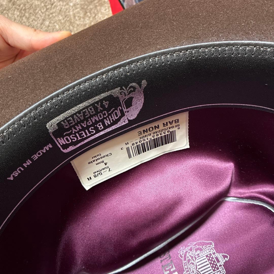 【新品未使用】STETSON BAR NONE BEAVER 7-5/8 箱