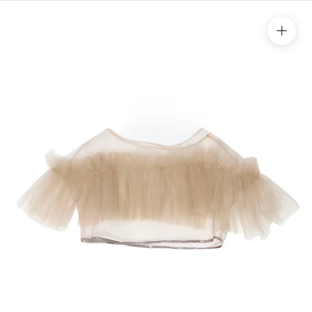 Leja チュールフリルボレロペイントマーメイドワンピースドレス