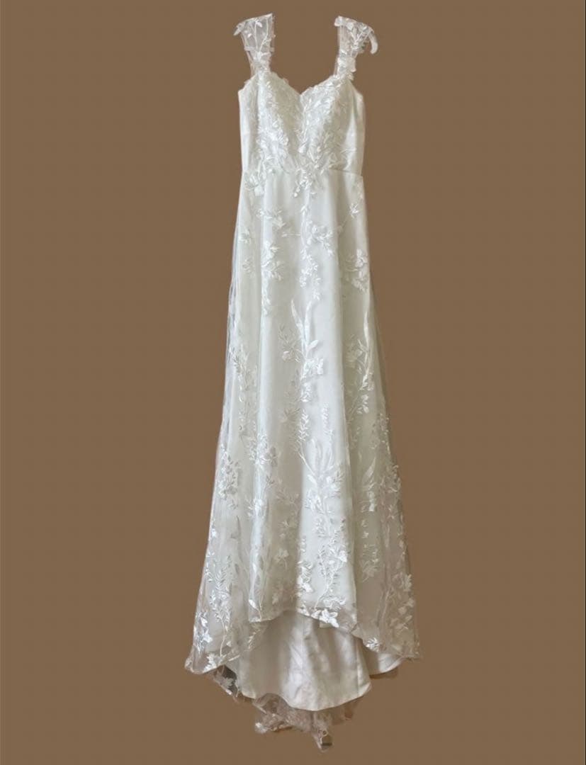 【あるくん】ドレスプロダクション刺繍レース ハートカット スレンダードレス