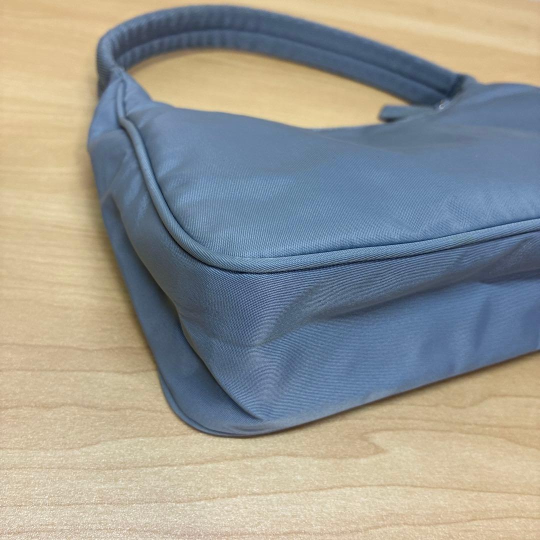PRADA プラダ　ハンドバッグ　ミニバッグ　ポーチ　ナイロン　ライトブルー系