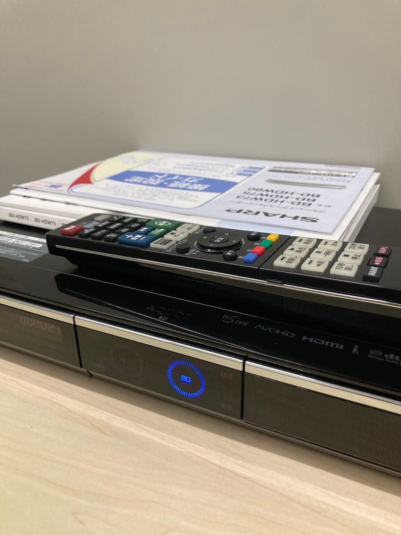 めっちゃ綺麗 1TB シャープ　AQUOS ブルーレイ　BD-HDW 80