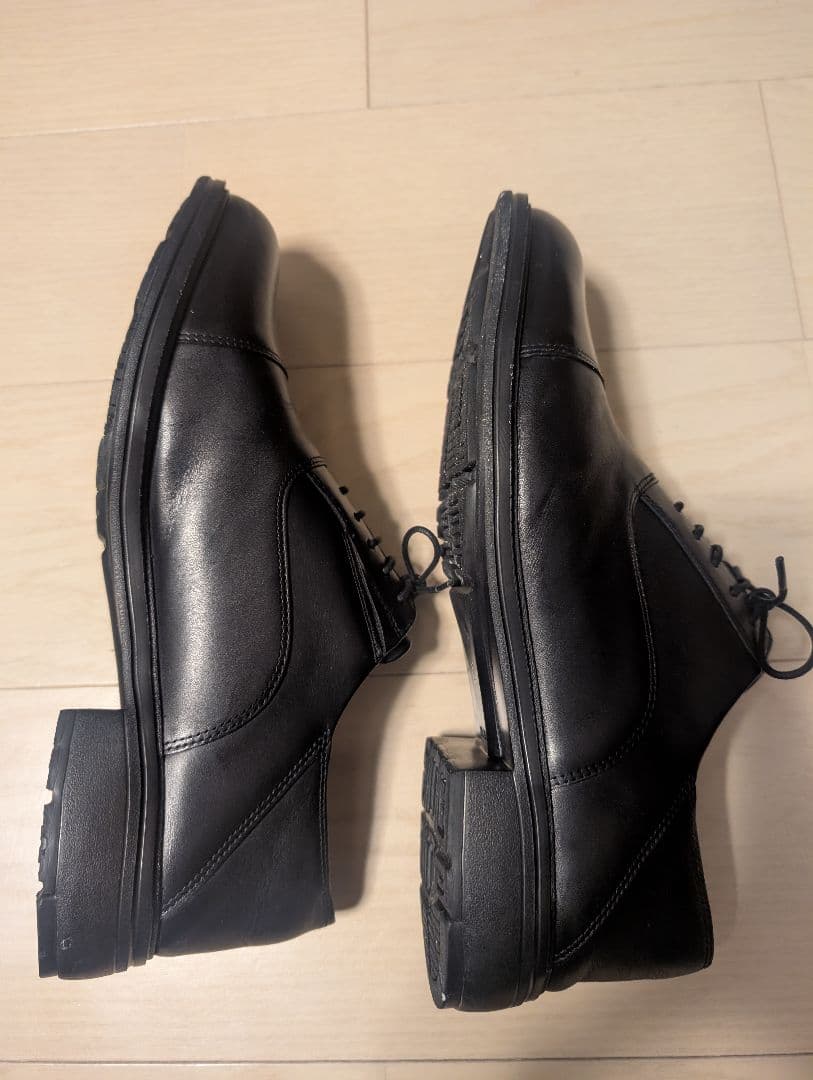 wws ボーダレス本革シューズ ブラック 26.5cm