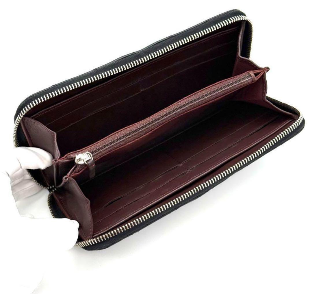 シャネル　マトラッセ 長財布　ラムスキン　美品