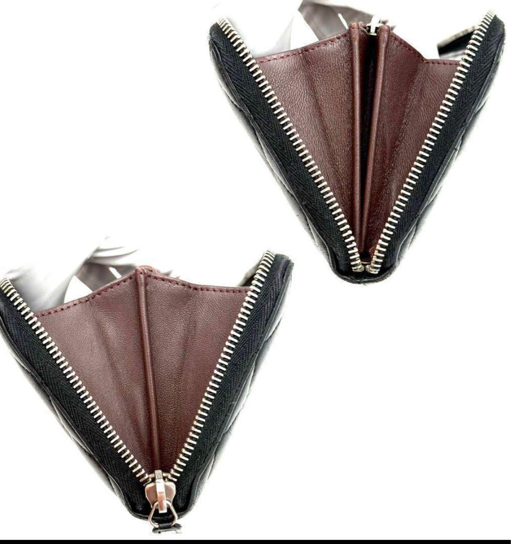 シャネル　マトラッセ 長財布　ラムスキン　美品