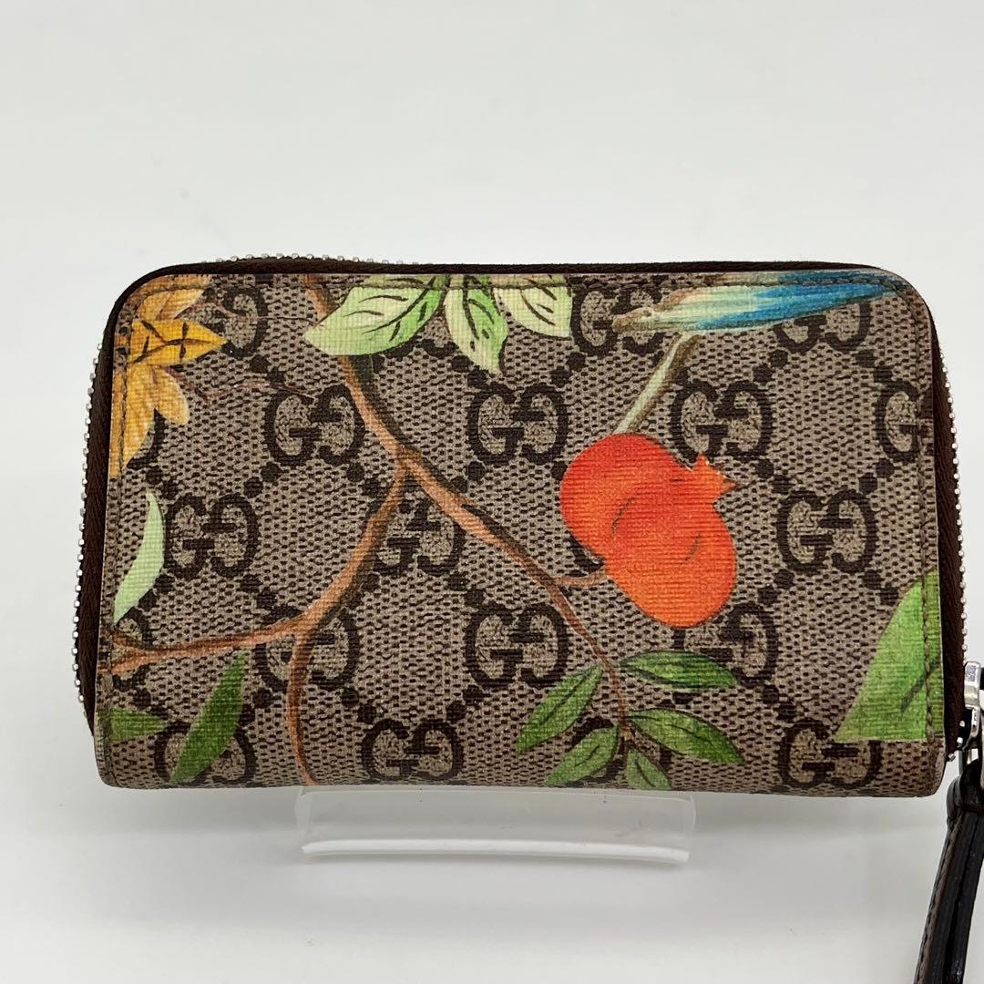 GUCCI ティアン ケース 小銭入れ ラウンドファスナー GGスプリーム