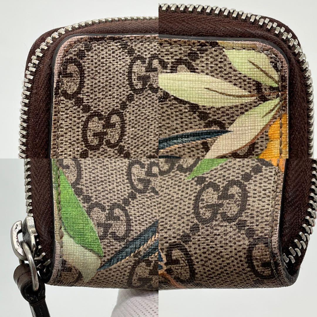 GUCCI ティアン ケース 小銭入れ ラウンドファスナー GGスプリーム