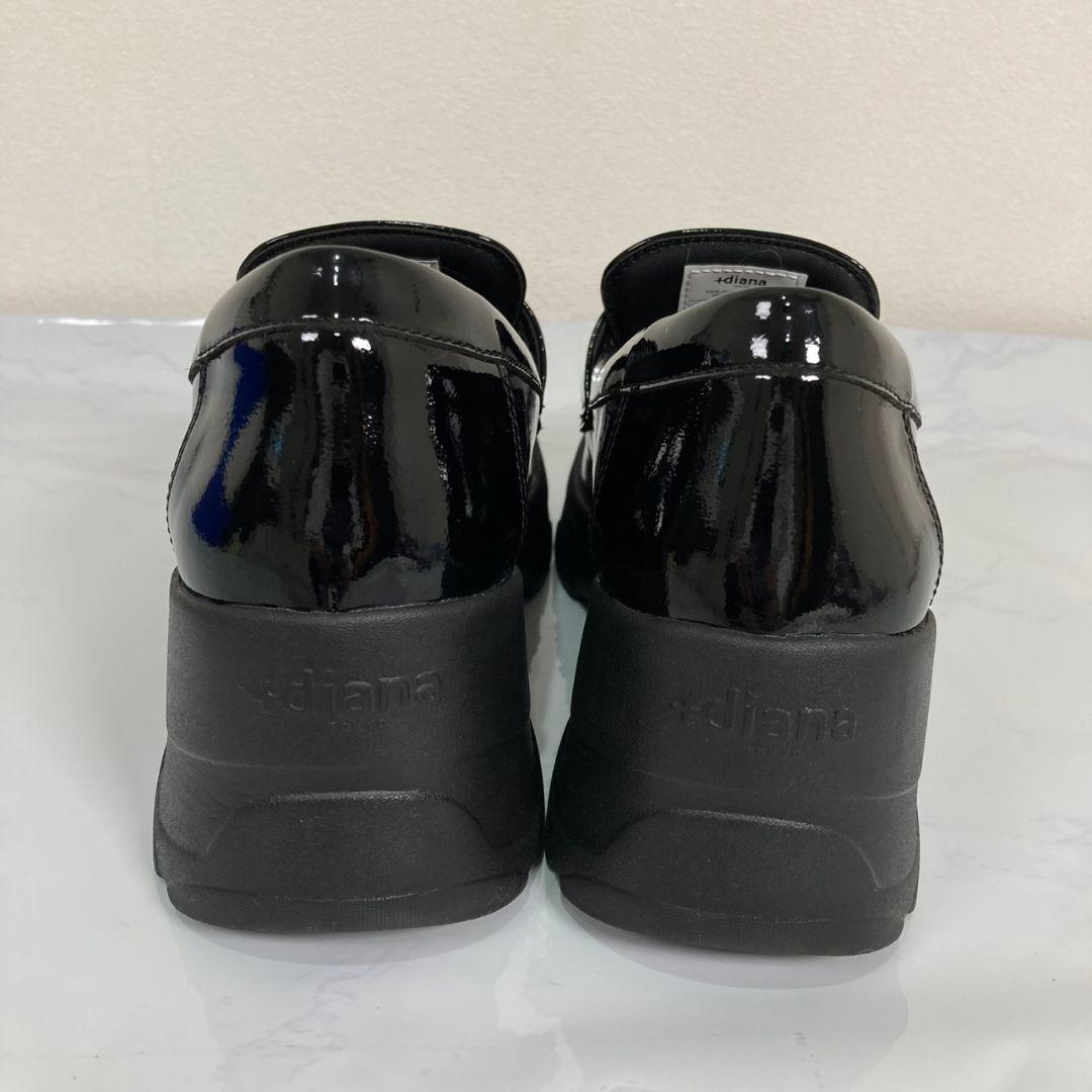 プラスダイアナ　ビジュー付きスニーカーローファー　厚底　箱付き