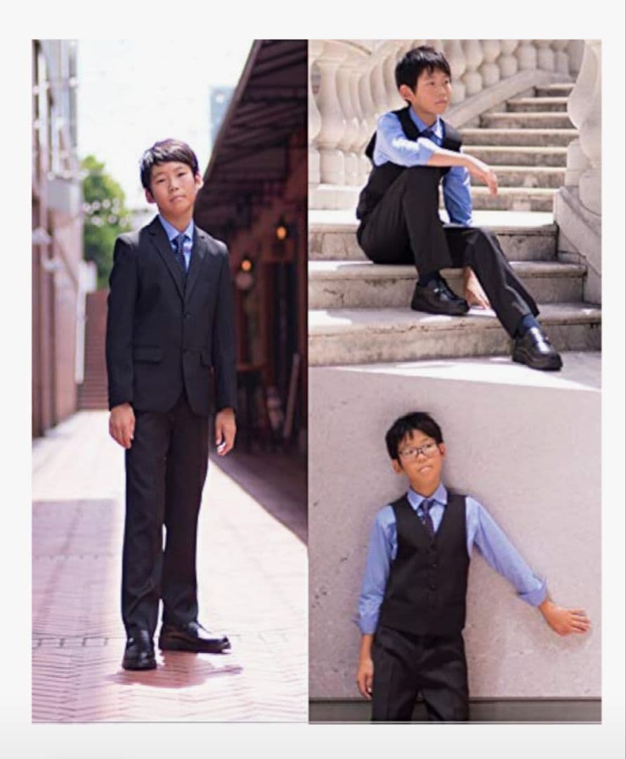 男の子 スーツ 卒業式 結婚式 入学式 フォーマル 発表会 5点セット 150