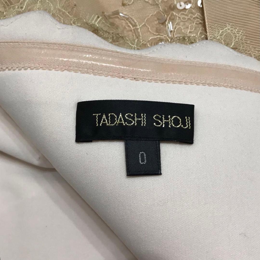 レア【極美品】サイズ0 タダシショージ ベアトップドレス ビーズ レース xs