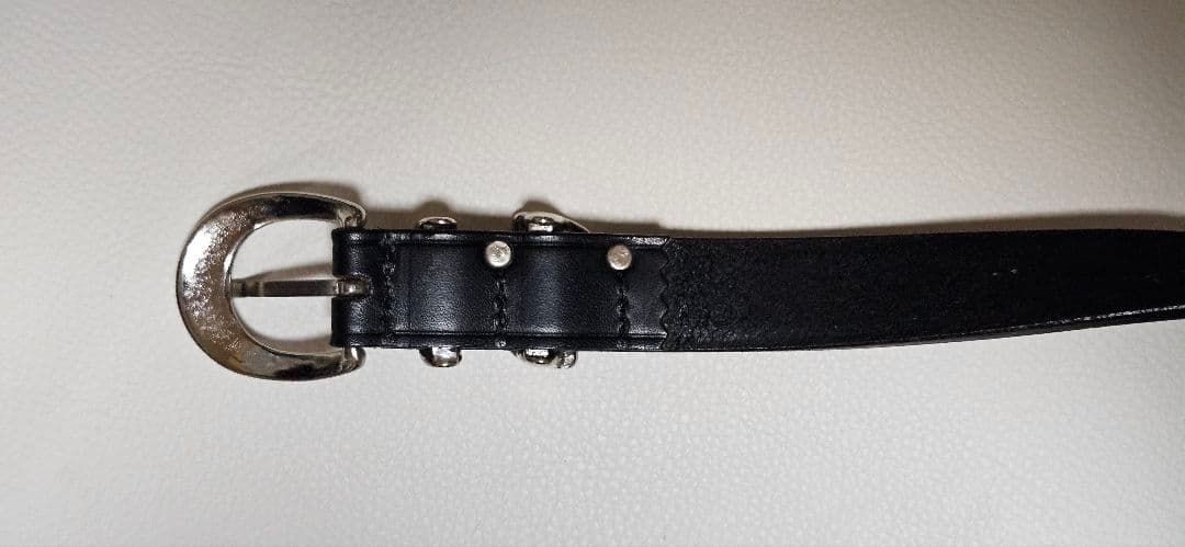 イッセイミヤケ1990年代レザーベルト　ウエスト62~72cm