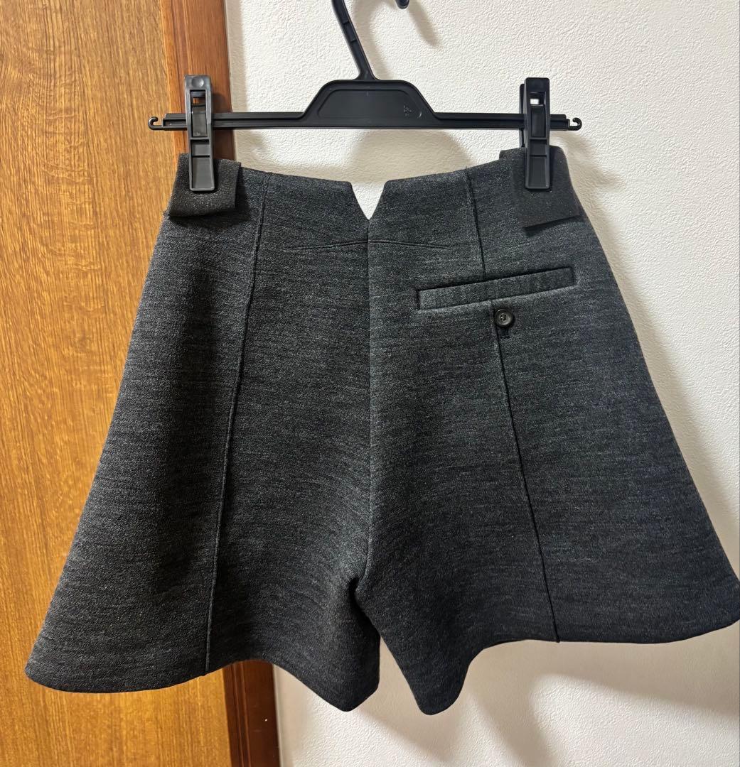 【アメノチハレ】トラペーズショートパンツ　グレー　サイズS 新品タグ付き
