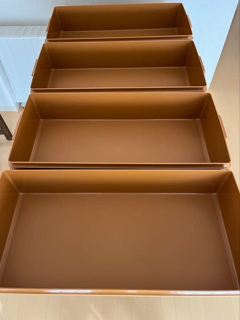 【特価・期間限定】タッパーウエア　ロングスーパーケース４個セット