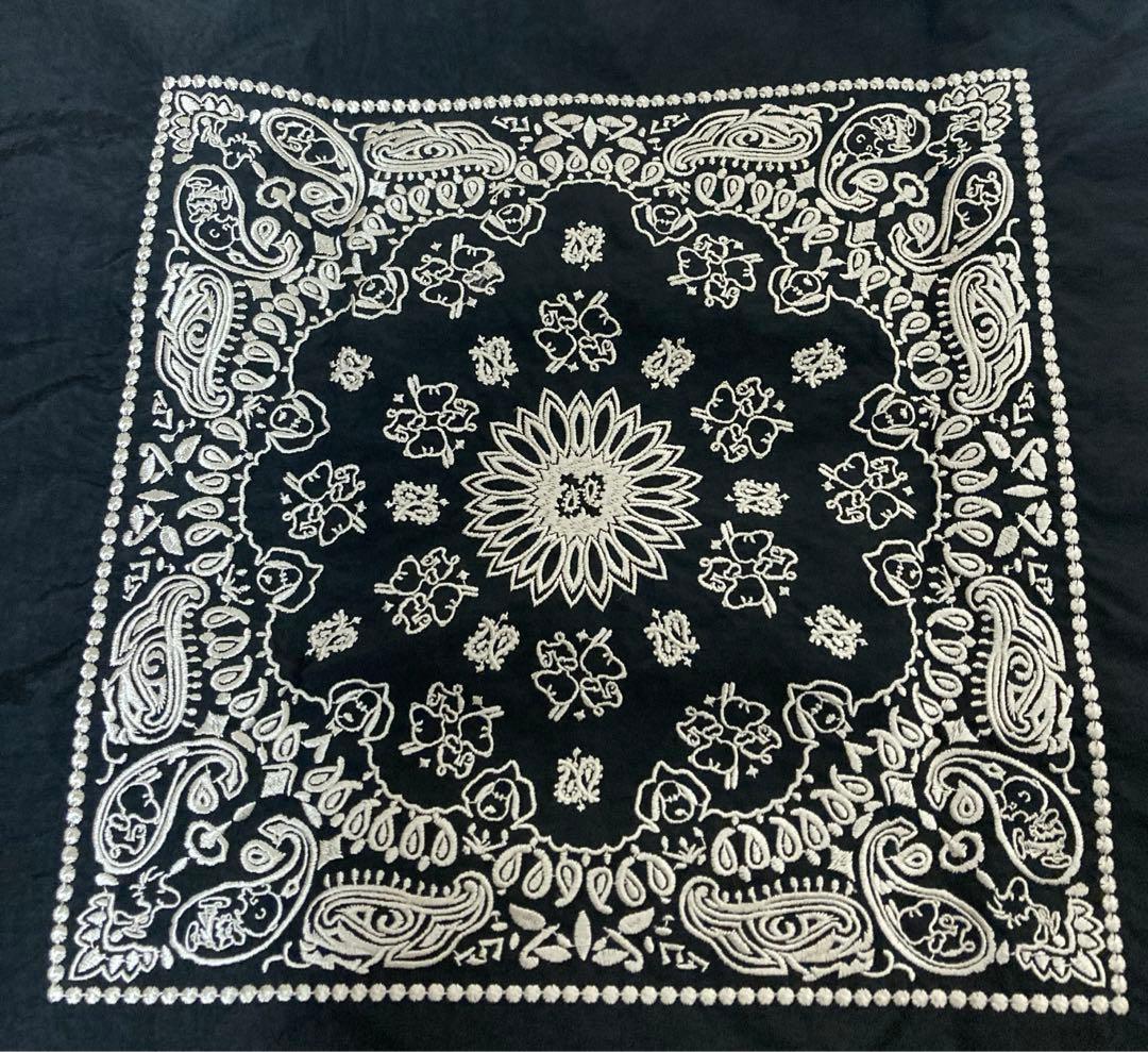 Ball & Chain 黒 バンダナ　スヌーピー　Lサイズ