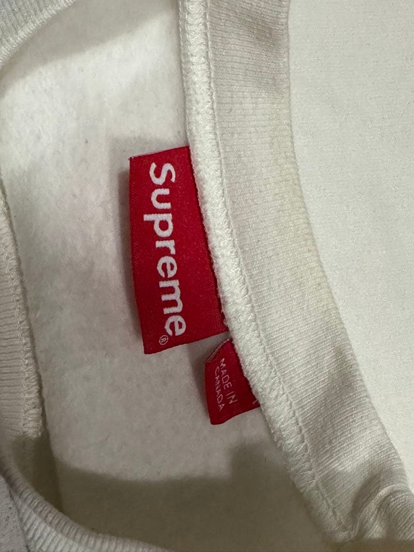 【美品】 Supreme ロゴ トレーナー スウェット　Mサイズ