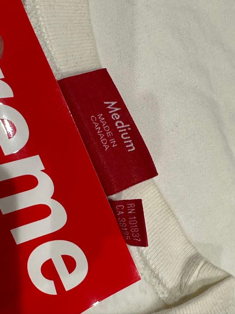 【美品】 Supreme ロゴ トレーナー スウェット　Mサイズ