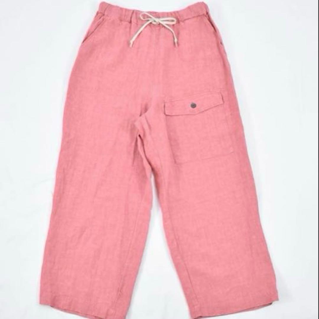 【新品】motomi.mリネンカーゴパンツ