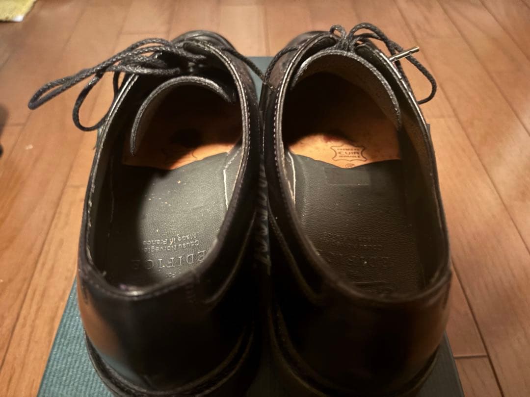 パラブーツ EDIFICE別注 シャンボード　ステッチ黒24.5cm