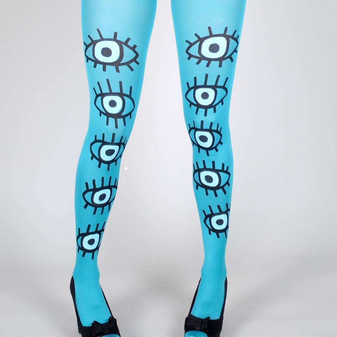 Les Queues de Sardines　目玉タイツ S/M　カイブルー