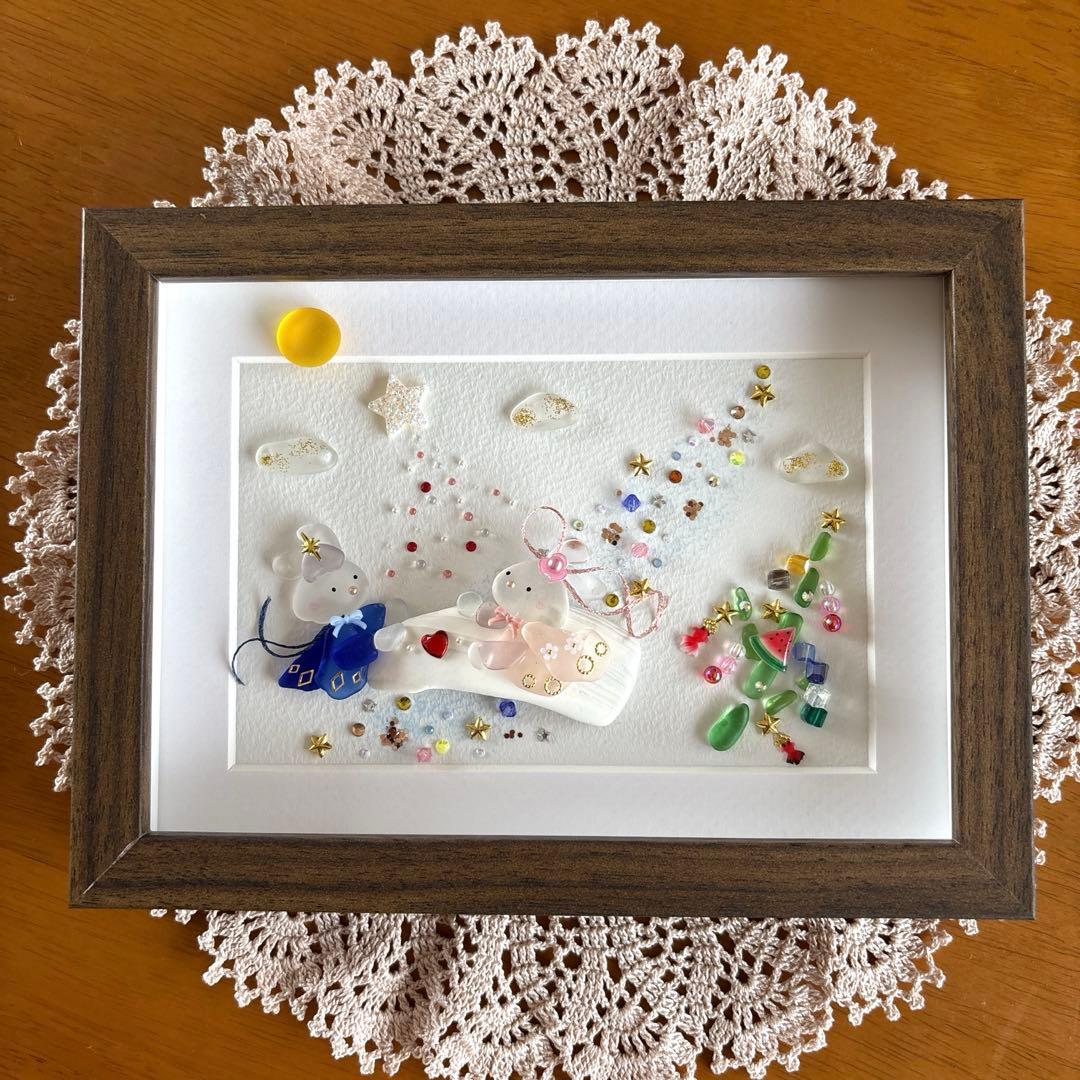 シーグラスアート❁七夕の出会い…♡❁