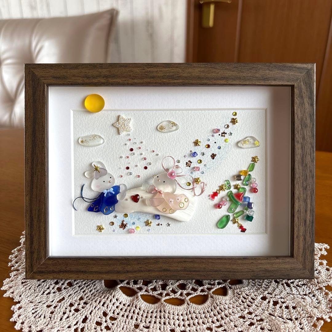 シーグラスアート❁七夕の出会い…♡❁